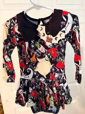 Rune + Altar Onyx Lore Nightmare Before Christmas Bodysuit Dress 18/24 Halloween
